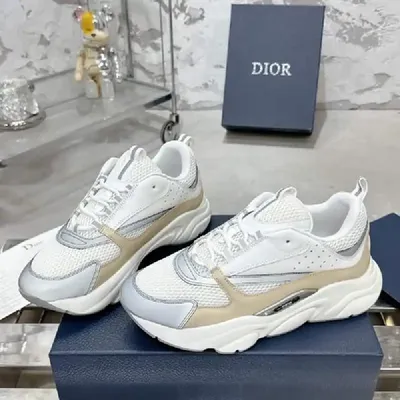 DIOR B22 SERIES CLASSIC SHOES CREAM-WHITE