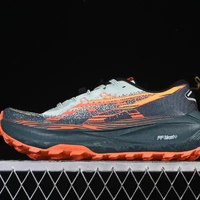 ASICS TRABUCO MAX SHOES GREY-ORANGE 1:1