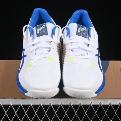 ASICS SOLUTION SHOES WHITE-BLUE 1:1