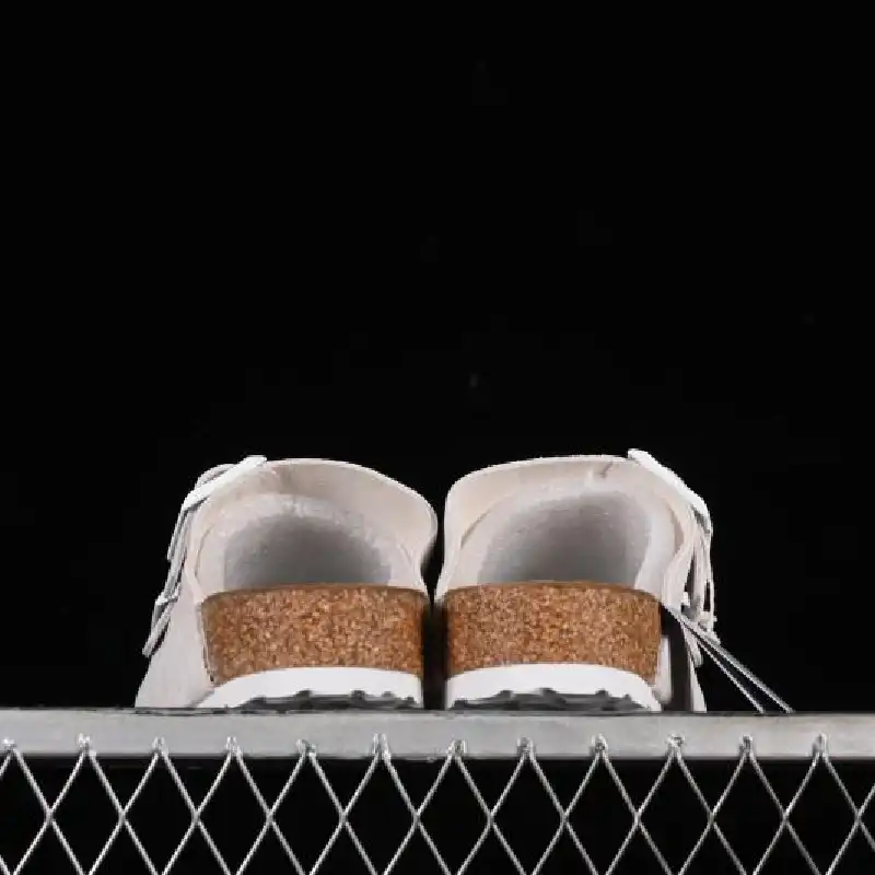 BIRKENSTOCK ARIZONA TWO-STRAP SANDALS WHITE