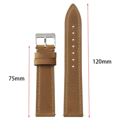 VINTAGE CRAZY HORSE WATCH STRAP PO-WBG0219BrS