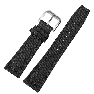 TWO LAYER CANVAS COWHIDE WATCH STRAP PO-WBF0162BS