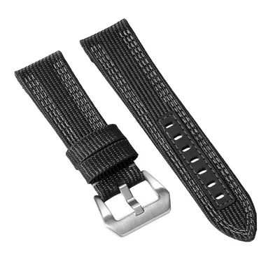 DOUBLE LAYER WOVEN CLOTH COWHIDE WATCH STRAP PO-WBF0055BS