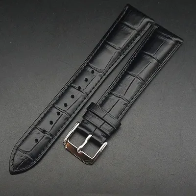 CROCODILE PATTERN GENUINE LEATHER WATCH STRAP PO-0108BS