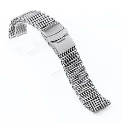 MILANESE STAINLESS STEEL MESH WATCH STRAP PO-0107S