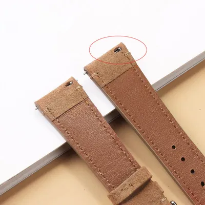 HIGH END SUEDE LEATHER WATCH STRAP PO-WBG0274BrS