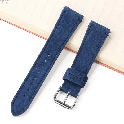 HIGH END SUEDE LEATHER WATCH STRAP PO-WBG0274BlS