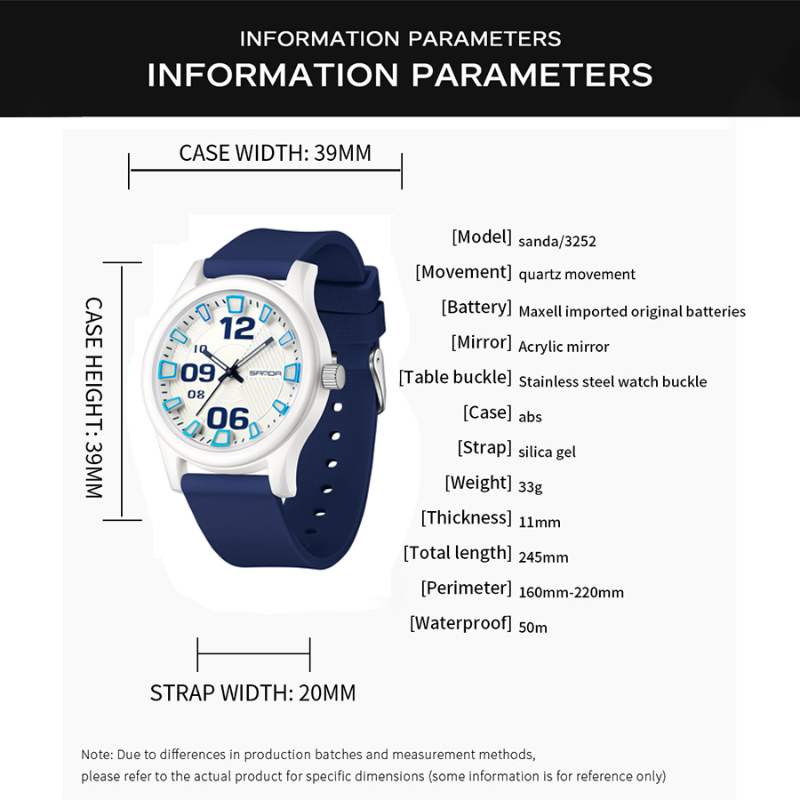 SANDA QUARTZ PO-S3252Bl