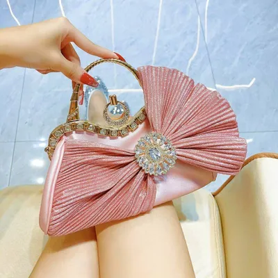 Rhinestone-Embellished Kelly Bag