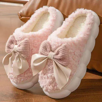 Indoor Home Thick-Soled Fur Slippers