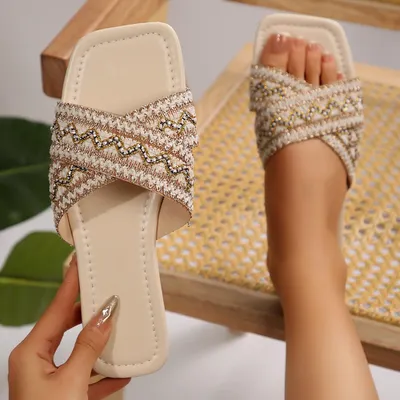 Plaid Flats Slippers