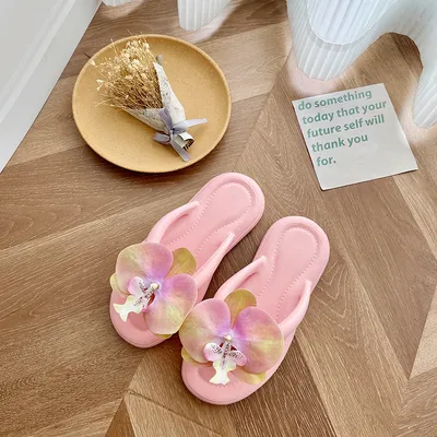  Butterfly Orchid Flip-Flops Slippers