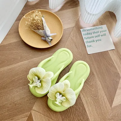  Butterfly Orchid Flip-Flops Slippers