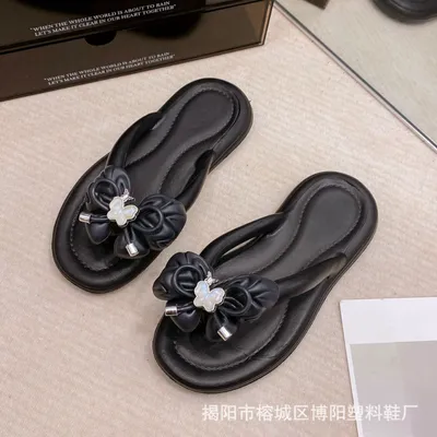 diamond bow Slippers