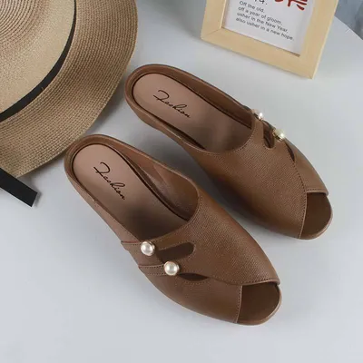 Fish-mouth Open Toe Slippers