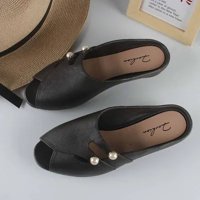 Fish-mouth Open Toe Slippers