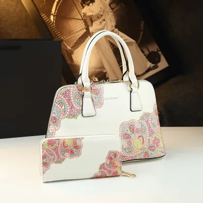 Retro Printed Single Shoulder Crossbody Bag