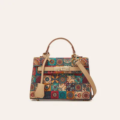 New Ethnic Style Printed Handbag