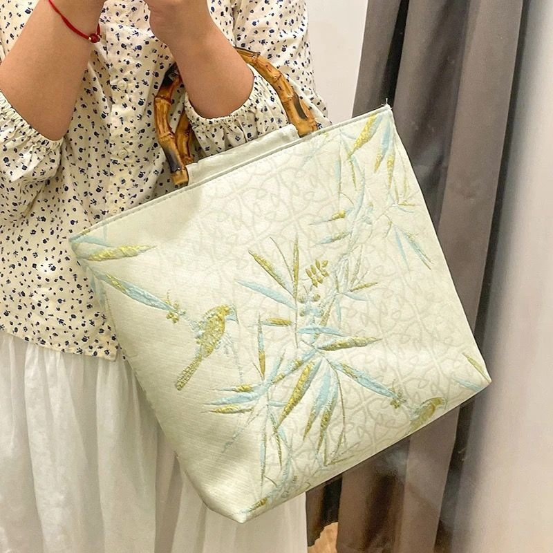 Bamboo Monet Tote Handbag
