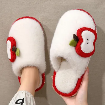 Cartoon Apple Slipper