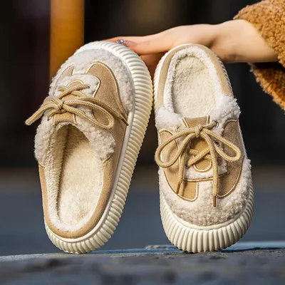 Furry Slippers for Women 
