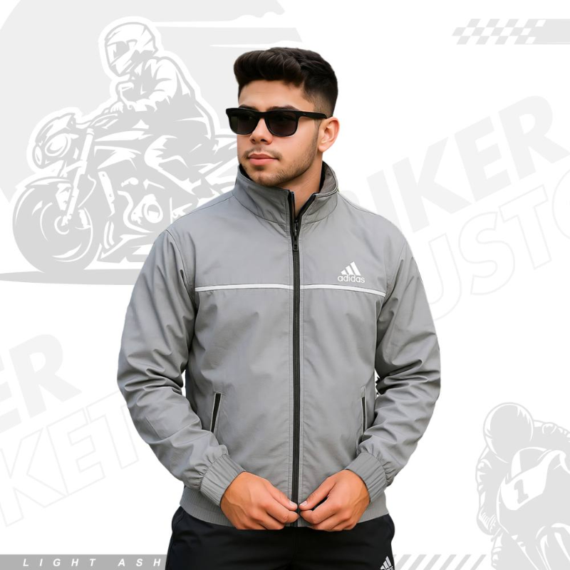 Adidas Biker Windbreaker - Ash