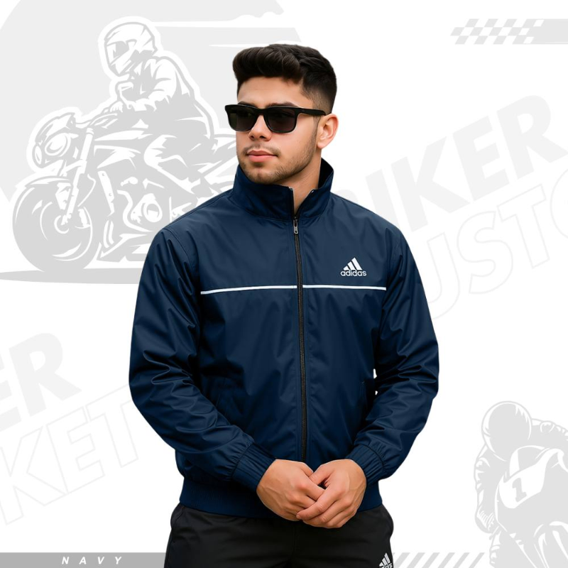 Adidas Biker Windbreaker - Navy