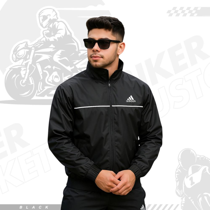 Adidas Biker Windbreaker - Black