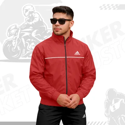 Adidas Biker Windbreaker - Red