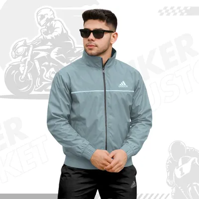 Adidas Biker Windbreaker - Grey