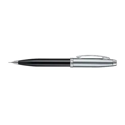 Sheaffer 100 Black & Brushed Chrome 0.7 mm Mechanical Pencil With Chrome Plated Trim