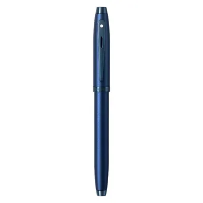 Sheaffer® 100 Satin Blue Fountain Pen With PVD Blue Trim