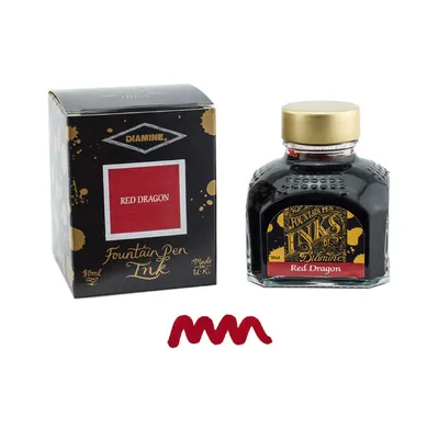 Diamine Red Dragon Ink Bottle - 80ml Regular price