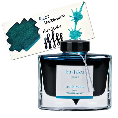 Pilot Iroshizuku Bottled Ink in Ku-Jaku Ink (Peacock) - 50 mL