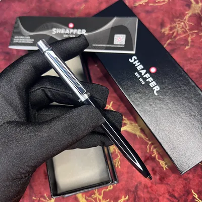 Sheaffer 321 Sentinel Ballpoint Pen Black With Chrome Trime