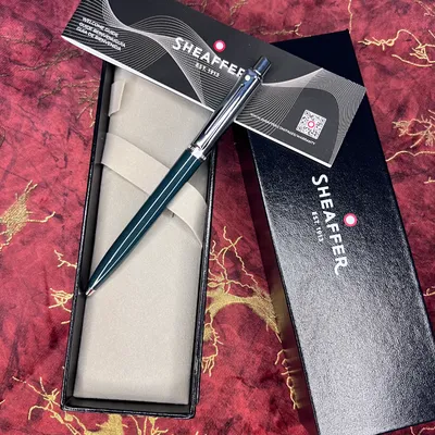 Sheaffer 321 Sentinel Ballpoint Pen Green With Chrome Trime