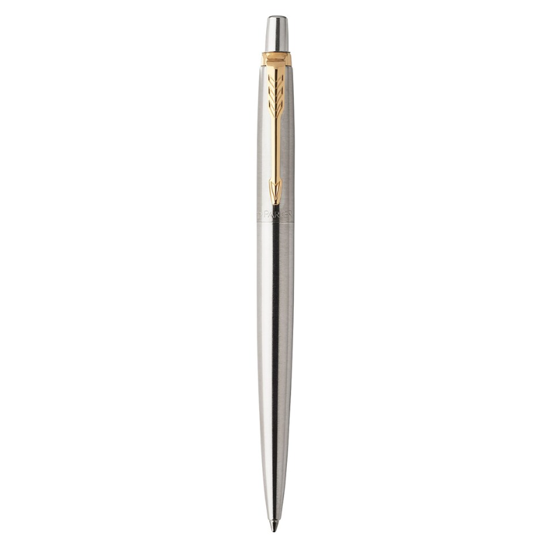 Parker Jotter Stainless Steel Gold Trim Ball Pen (France)