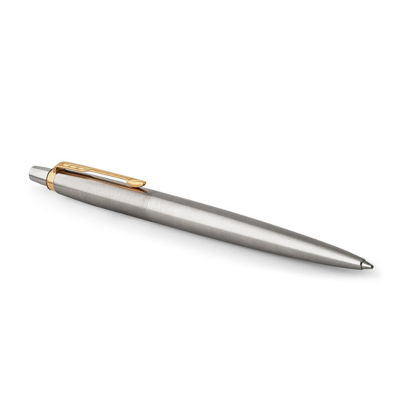 Parker Jotter Stainless Steel Gold Trim Ball Pen (France)