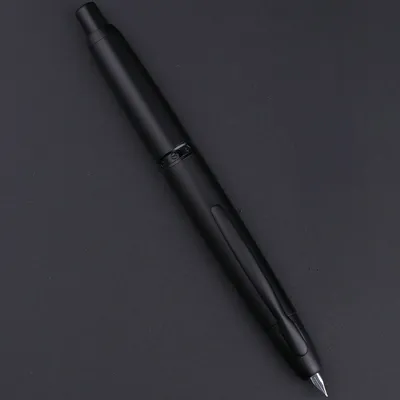 Moonman / Majohn A1 Press Fountain Pen Matte Black – Retractable Extra Fine Nib (Clip)