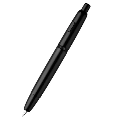 Moonman / Majohn  A1 Press Fountain Pen Matte Black – Retractable Extra Fine Nib (No Clip) 
