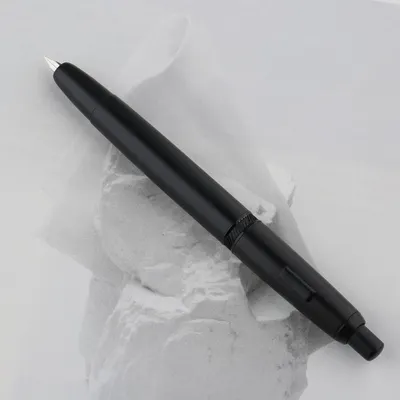 Moonman / Majohn  A1 Press Fountain Pen Matte Black – Retractable Extra Fine Nib (No Clip) 