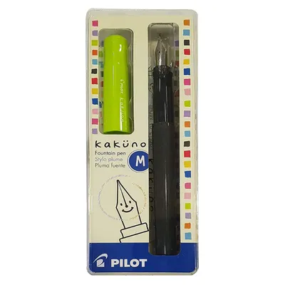 Pilot Kakuno Fountain Pen - Soft Green M