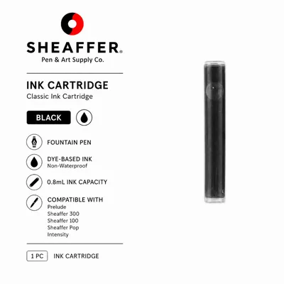 Sheaffer Classic Fountain Pen Ink Cartridge 1 Pcs