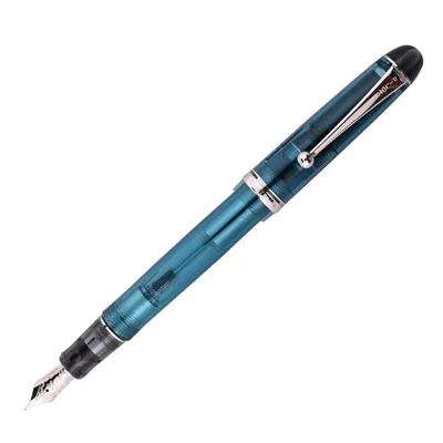 Pilot Custom 74 Fountain Pen - Turquoise Green 14K Gold