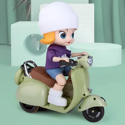 360° Rotating Children’s Stunt Motorcycle Toy