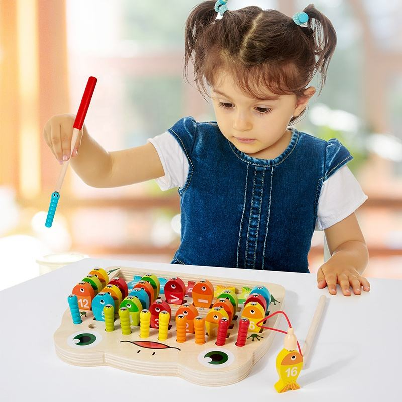 Early Education Interactive Magnetic Fishing Puzzle Toy