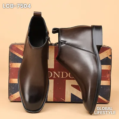 British Style Men's Leather Chelsea Boots