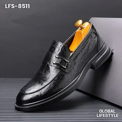 Men's Business Dress Men's Shoes with Hand Grab Pattern