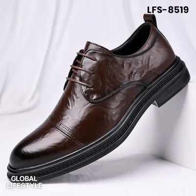 Men's Leather Breathable Korean Style Trendy Versatile Shoes