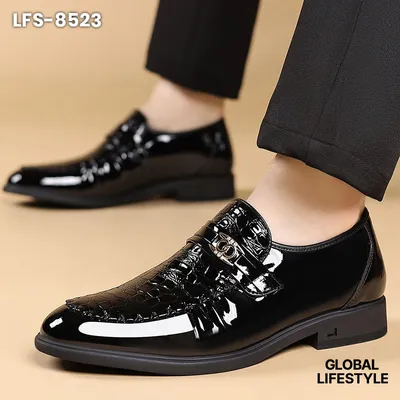 British Men's Casual Leather Shoes Pointed Toe